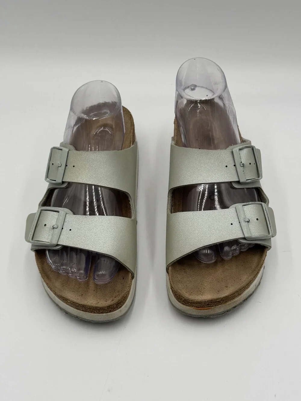 Papillio by Birkenstock Arizona Women’s Size 8/39 white platform sandals